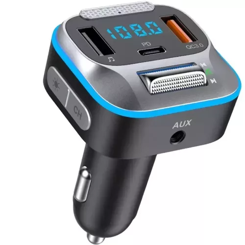  HiGi® - T73 Car bluetooth V5.0 FM Transmitter & car USB fast charger