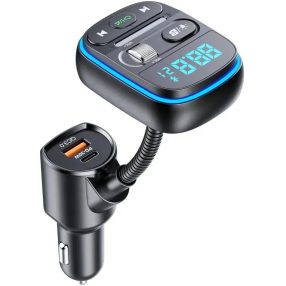    HiGi® - T77 Car bluetooth V5.0 FM Transmitter & car USB fast charger