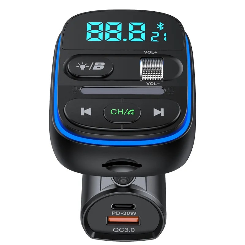 HiGi® - T77 Car bluetooth V5.0 FM Transmitter & car USB fast