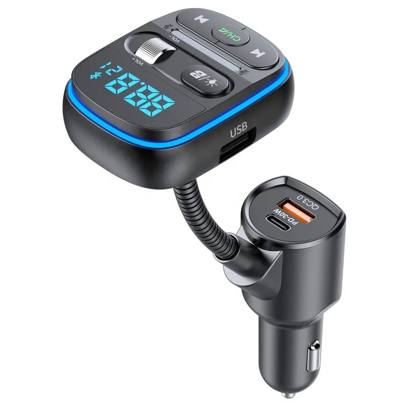 HiGi® - T77 Car bluetooth V5.0 FM Transmitter & car USB fast