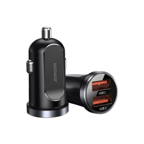 JOYROOM C-A09 Car Charger 30W; Aluminum body, 2xQ3.0 quick charger