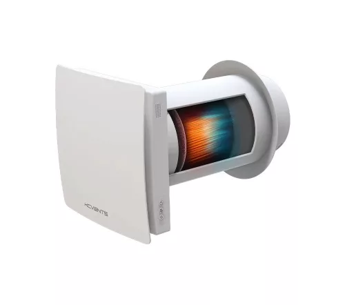 KCvents VT501 SMART, single-room ceramic heat recovery ventilation unit. App control, 90% efficiency, 60m³/h, silent operation