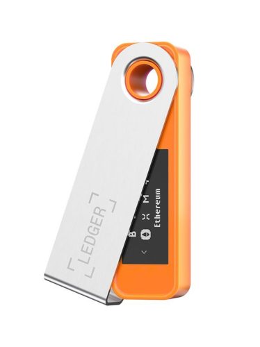 Ledger Nano S Plus orange Crypto Hardware Wallet - Safeguard your crypto, NFTs and tokens