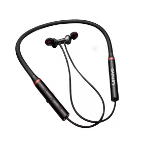   Lenovo HE05X II Generation - Neck-mounted Bluetooth sports headset with noise filter, deep bass, 10 hours of operating time - Black
