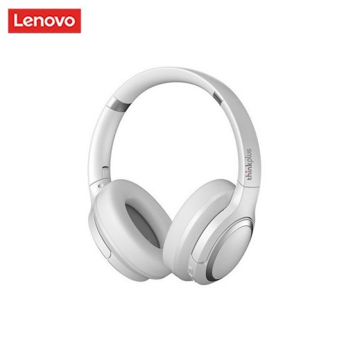 Lenovo® TH40 bluetooth headphones - ANC: active noise-cancelling microphone, 40 mm speakers, 20 hours of use time - white
