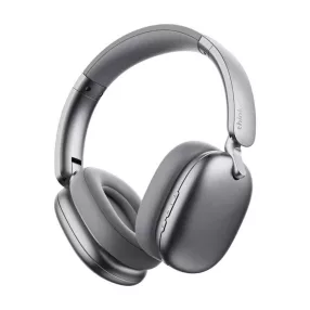   Lenovo® TH60 Bluetooth Headphones - ANC: Active Noise Cancelling Microphone, Perfect Sound, Deep Bass. 28 Hours of Use - Silver