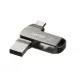 Lexar® JumpDrive® D400 USB 3.1 Type-C Dual Slot Metal PenDrive – for phone and computer. Aluminum housing, 128 GB