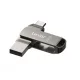 Lexar® JumpDrive® D400 USB 3.1 Type-C Dual Slot Metal PenDrive – for phone and computer. Aluminum housing, 256 GB