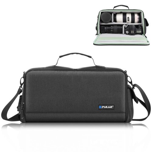 PULUZ PU5016B Foldable Waterproof Photo Shoulder Bag for DSLR Cameras - Black