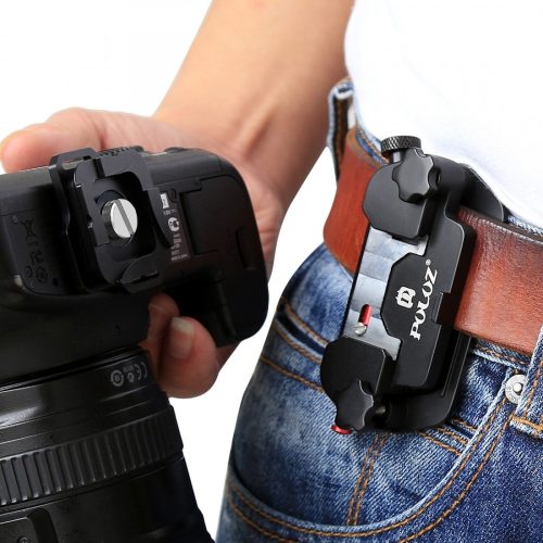 PULUZ Belt-mounted camera mount, Quick Release Clip with Plate (PU231R)