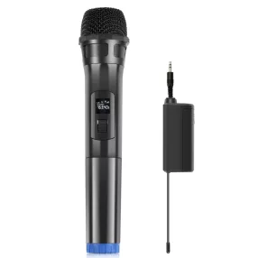   Puluz PU628B - Wireless microphone with 3.5 Jack output - 30 meter range - Black