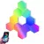 RSH® QG10 - Smart Hexagon (RGB) wall lamp - 10 pieces, app + remote control, RGB color scale, can be stuck on the wall