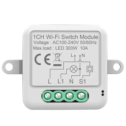 RSH® SB01 WiFi - 1-way SMART switch - Application control, timing, voice instructions. Amazon Echo, Google Home and IFTTT integration