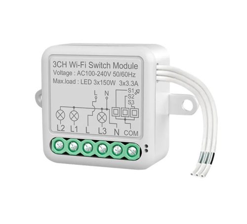RSH® SB03 WiFi - 3 chanel SMART switch - Application control, timing, voice instructions. Amazon Echo, Google Home and IFTTT integration