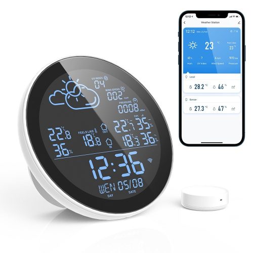 RSH SWS-001 - Smart weather station. Temperature, humidity display, weather forecast, UV index, wind speed.