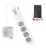 RSH® WT012-EU - SMART smart power strip: 4x separately controllable sockets + 2x USB charger. Surge protected, App control