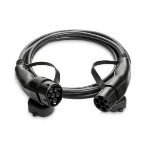   Raedian Type 2 to Type 2 cable for electric car charging, with carrying case - 22Kw | 3x32A | 5 meters - black