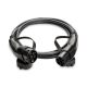 Raedian Type 2 to Type 2 cable for electric car charging, with carrying case - 22Kw | 3x32A | 5 meters - black