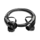 Raedian Type 2 to Type 2 cable for electric car charging, with carrying case - 22Kw | 3x32A | 5 meters - black