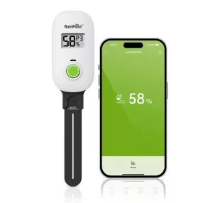  RainPoint® HCS026FRF - Outdoor soil moisture sensor - 60m range, automatic sprinkler valve control, display