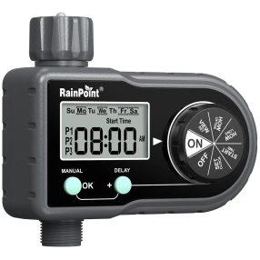   RainPoint® ITV101P - watering valve to be mounted on a garden tap - 1 week schedule time, 2x AAA battery operation