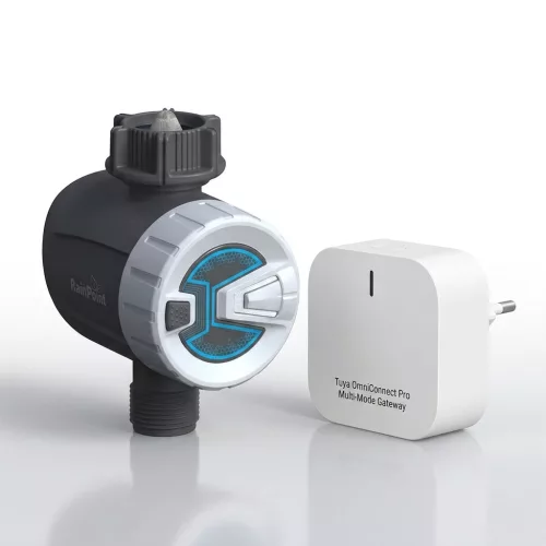 RainPoint® - Smart watering system set for mounting on a garden tap (valve + HUB) - with application, controllable via the Internet (TTV102B+TWG009BW)