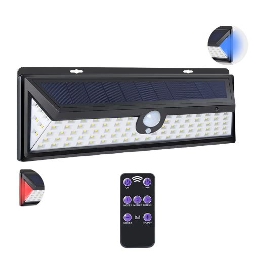 SYHLED FT020 - outdoor solar lamp with 1200 Lumen brightness - motion sensor, remote control, cold white, IP64 water resistance