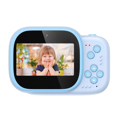Searysky CM-01 - children's camera and instant printer in one: large display, 1080P, filters, etc. - blue
