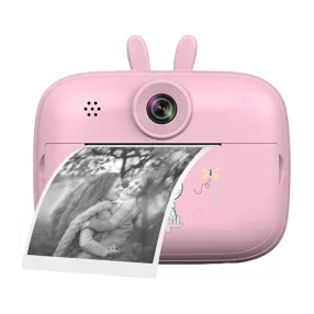   SearySky S1 - Kids camera and instant printer in one. 1080P resolution, large display - pink