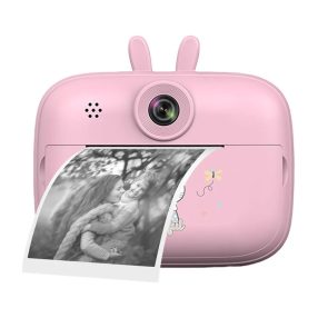   SearySky S1 - Kids camera and instant printer in one. 1080P resolution, large display - pink