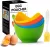 Egg Poacher - Poached Egg Cooker with Ring Standard, Silicone Egg Poacher Cup for Microwave or Stovetop Egg Poaching, with Extra Oil Brush, BPA Free, 4 Pack