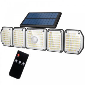   Somoreal SM-OLT2 - outdoor solar lamp with 5 lighting panels with motion sensor, IP65 waterproof, 3 color temperatures