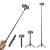 Selfie stick, tripod + extra length -  1300 mm long, with pull-out stand, concealed legs, removable remote control