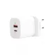Veger W002 3in1 wall charger - 1x wireless (QI), 1x PD (20W) 1x USB charger (18W) - PD3.0 / PPS / QC3.0 protocols support