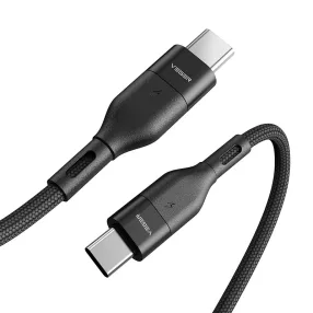   Veger CC01 - 60W USB Type-C - USB Type-C cable - 120 cm, 60W charging, pearl cloth cover - black