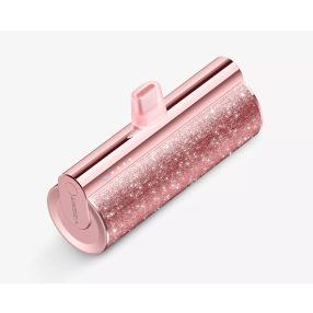   Veger Lipstick-C Power Bank with USB Type-C plug - 5000mAh capacity, for all USB Type-C products, PD3.0 charging - Rose Gold