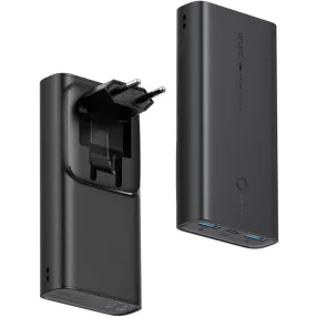   Vrurc W1146 - world's first power bank & wall charger two in one - 10000mAh - LED charge indicator, PD 20W charging power