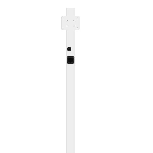 Pillar for Zopoise wall chargers (wall boxes) - for placing 1 wallbox - white