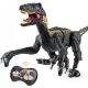 Remote control dinosaur toy - light and sound effects, demo mode, 30cm length, long playing time - black
