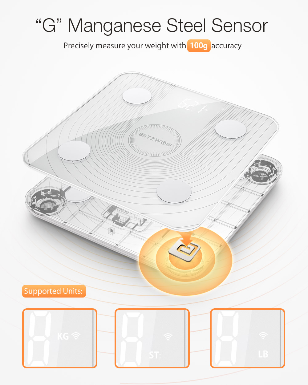 Blitzwolf® BW-SC1 smart scale