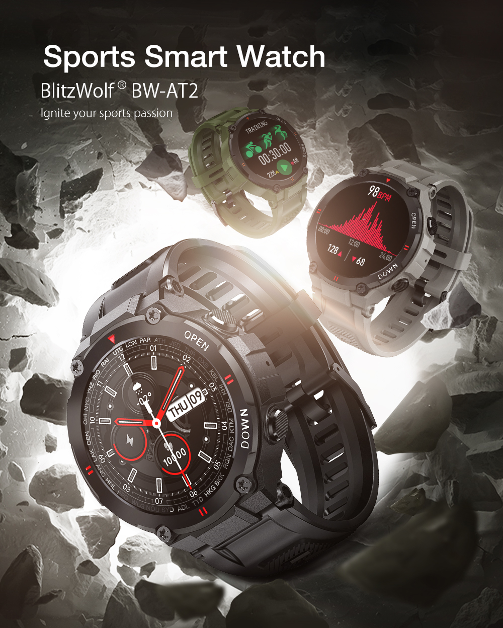 Blitzwolf BW-AT2 sport smart watch