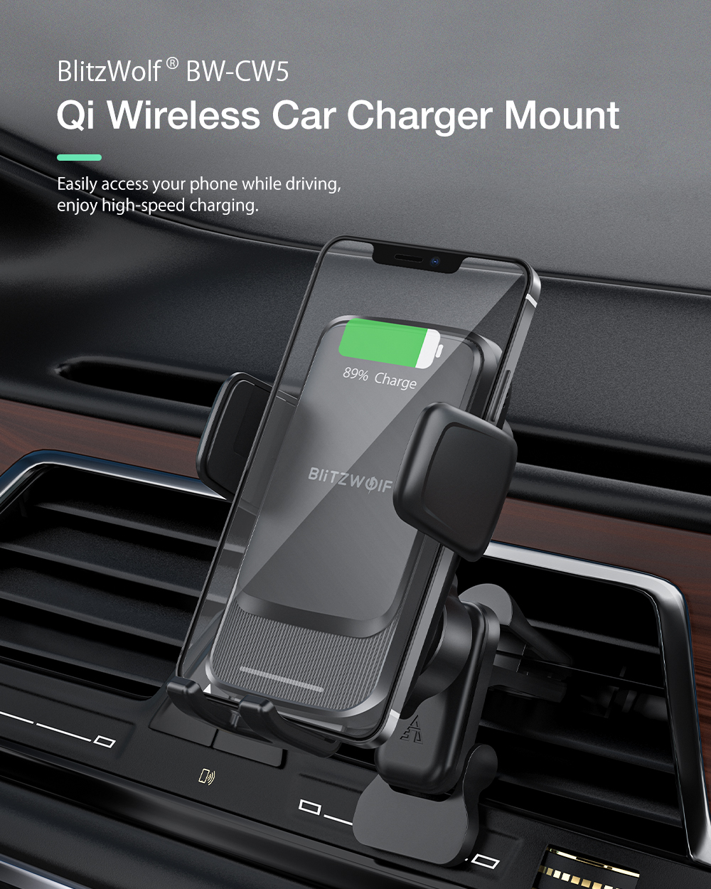 Blitzwolf BW-CW5 car wireless charger