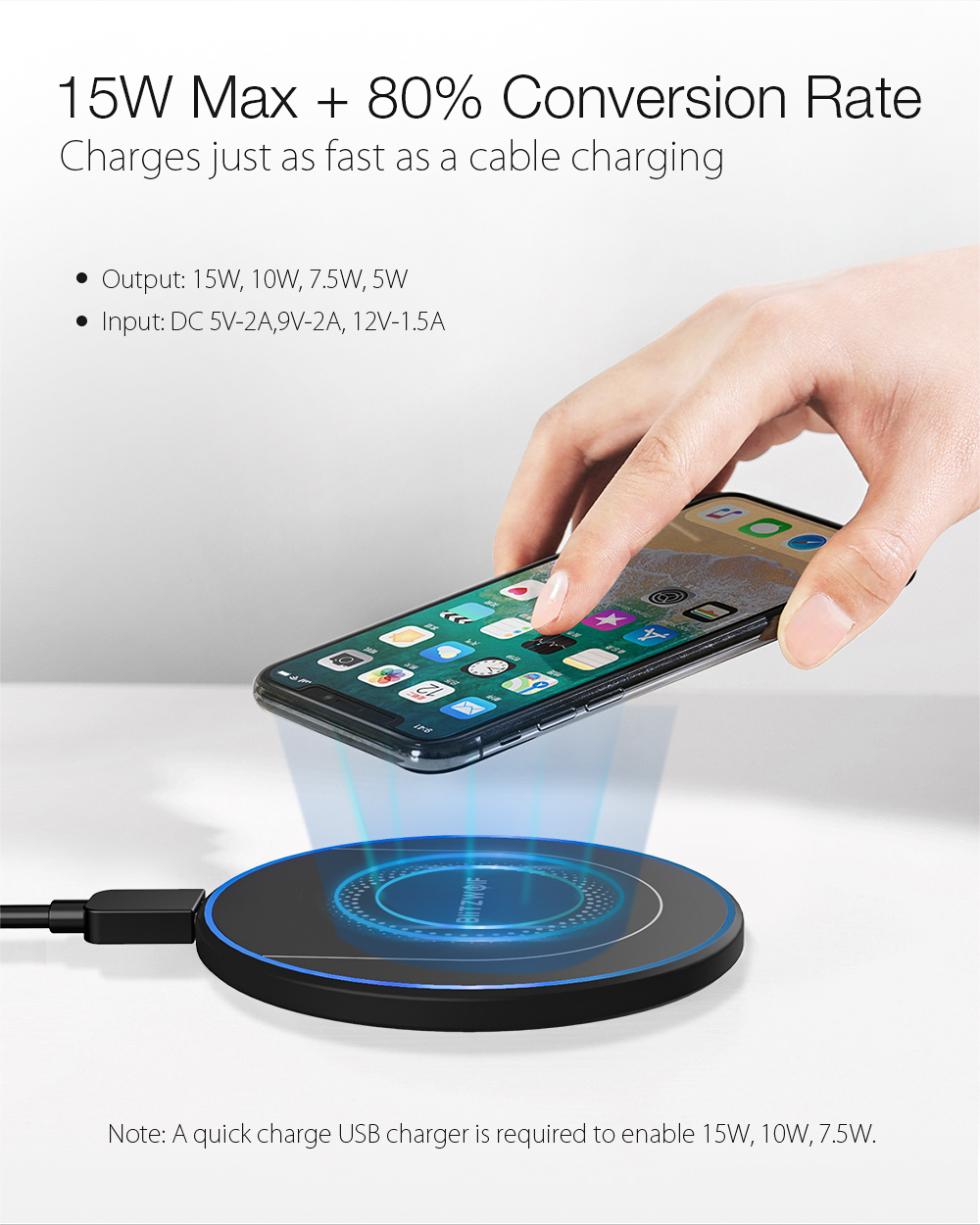 BlitzWolf BW-FWC7 QI wireless charger