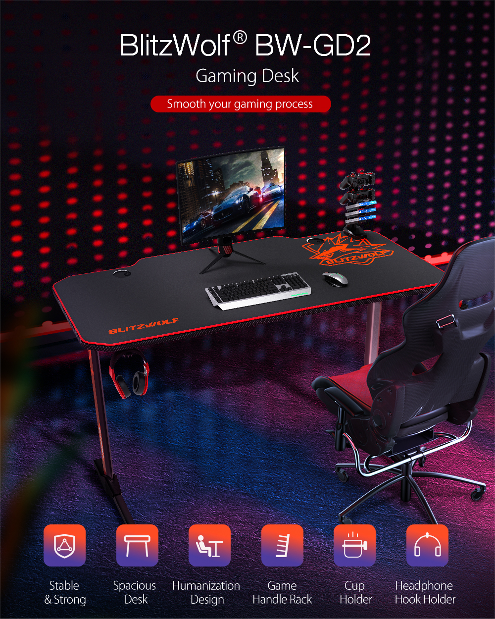 Gaming Desks Designed by Gamers for Gamers