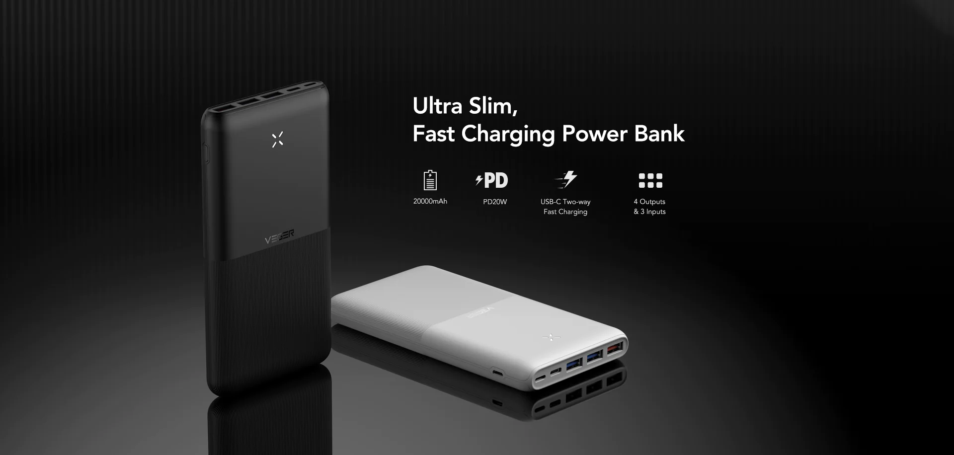 Power Banks with 20000mah Capacity - Vegerpowerofficial